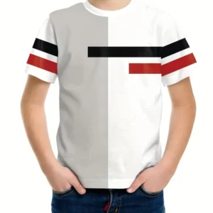 2025 Baby Grid Simple T-Shirts 3d Print Boys Clothing Cool Daily Fashion Top Casual Boy Clothes Casual Short Sleeve Tees - Image 3