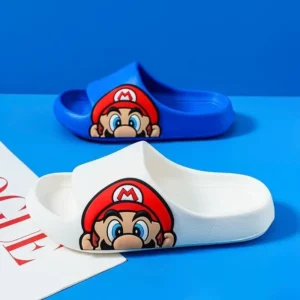Super Mario Cartoon Animation Indoor Bath Anti-Slip Baby Parent-Child EVA Slippers Medium and Old Children Outing Sandals - Image 2