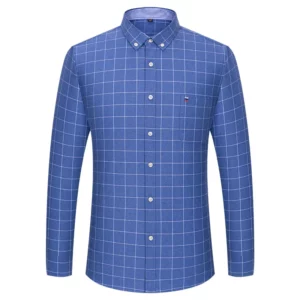over size 7XL100%Cotton Oxford long-sleeve shirts for men slim fit formal plain shirt office white clothes elegant business tops - Image 6