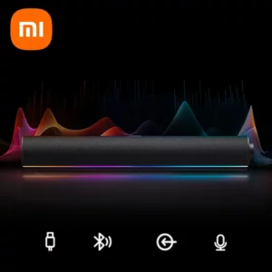 Xiaomi Redmi Computer Speaker 4 Unit 2 Channel Stereo RGB Light Full-range Mic Minimalist Intelligently Knob Control Voice Box - Image 1