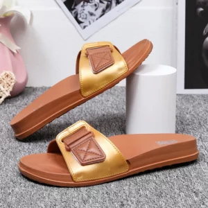 Women's Platform Slip on Slippers Summer Female Casual Beach Shoes Open Toe Soft Sole Non-slip Bathroom Slides Shoes for Women - Image 6
