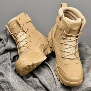 Men's Waterproof Leather Hiking Work Boots Man sneakers Non-Slip Lightweight Breathable Non-Slip Desert Boots shoes for men - Image 5