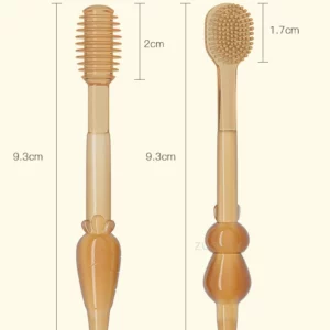 Baby Soft Bristle Toothbrush Silicone Tongue Brush Infant Toddler Oral Care Toothbrush Training Teeth Brush with Cover BPA Free - Image 3