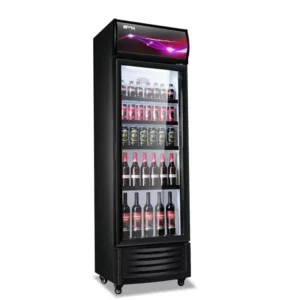 for 300L Glass Door Supermarket Refrigerator Beverage Cabinet Commercial Freezer Display Upright Chiller - Image 2