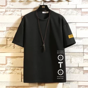 Short Sleeve T Shirt Men'S For 2024 Summer Print Black White Tshirt Top Tees Brand Fashion Clothes Plus Size M-5XL O NECK - Image 2