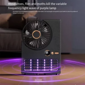 2 in1 Fan Mosquito Killer Lamp Photocatalyst Mosquito Rechargeable Portable Pregnant Babies Safe Mosquito Repellent Light - Image 2