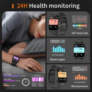 LIGE Men's Watch Outdoor Flashlight Military IP68 Waterproof Smart Watch Men Heart Rate Sport Fitness Watches BT Call Smartwatch - Image 6