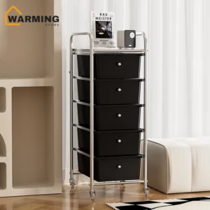 Warming Multi Solid Color Drawer Universal Wheel Storage Cabinet Clothing And Cosmetics Storage Box Household Storage Cabinet - Image 1