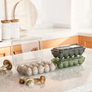 10/15 Grids Eggs Storage Box Plastic Transparent Portable Egg Fresh-keeping Case Refrigerator Storage Container Kitchen Tool - Image 4