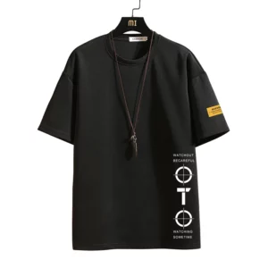 Short Sleeve T Shirt Men'S For 2024 Summer Print Black White Tshirt Top Tees Brand Fashion Clothes Plus Size M-5XL O NECK - Image 4
