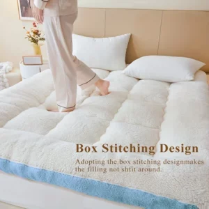 Thicken Lamb Wool Mattress/soft Cushion for Home Use Autumn and Winter Mattress Student Single Dormitory Milk Wool Bed Mattress - Image 3
