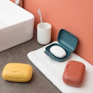 Four Colors Portable Travel Soap Box Waterproof Leak Proof Stylish Compact Easy To Carry Bathroom Storage Sealed Box - Image 2