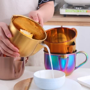 Soup Bowl Oil Strainer Stainless Steel Filter Rice Bowl Separator Oil Filter Food Container Kitchen Utensil - Image 2