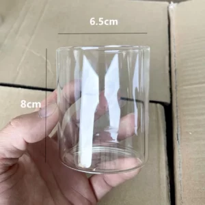 Simple Candle Cup Holder Transparent European Candlestick Empty Cups Candles Glass Light Jar Wedding Restaurant Candle Container - Image 3