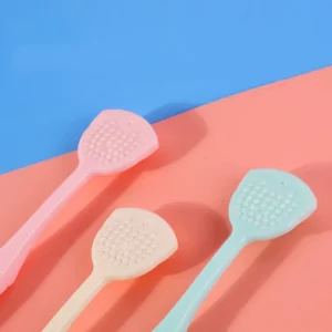 Silicone Tongue Scraper Professional Tongue Cleaner For Men Reusable Double Side Tongue Cleaning Brush Oral Hygiene Supplies - Image 2