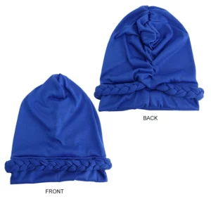 2PCS/LOT New Women's Braid Elastic Turban Muslim Twist Fashion Hat Cancer Hat Chemo Cap Head Wrap Cover Hair Islamic Headwear - Image 2