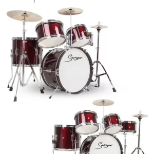 Drum Kit High Quality Musical Percussion Instrument 5 Piece 3 Cymbals Professional Kid Drum Set Ideal for Beginners, Students - Image 6