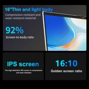New Brand 16" Inch 2K Laptop, 240 Hz Ultra-clear Screen, Windows 11 Pro Portable PC Gaming Notebooks 32GB 2TB Fingerprint Unlock - Image 4
