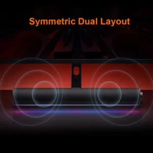 Xiaomi Redmi Computer Speaker 4 Unit 2 Channel Stereo RGB Light Full-range Mic Minimalist Intelligently Knob Control Voice Box - Image 3