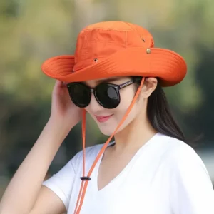 Unisex Summer Sunscreen Wide Brim Bucket Hats Women UV Protection Waterproof Panama Caps Hunting Sun Fisherman Hat for Mens Bob - Image 5