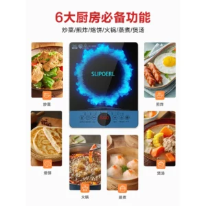 Portable Induction Cooktop 8Temp Touch Burner Cooker Countertop Burner Induction Hotplate Low Noise 2200W Sensor - Image 2