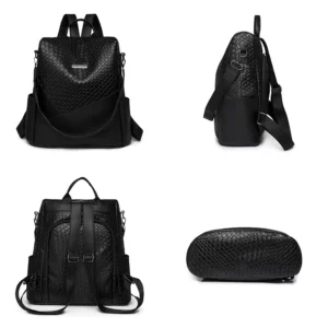 Anti Theft Women Backpacks Designer Leather Vintage Packbags Female Travel Back Pack School Bags For Teenage Girls Shoulder Bag - Image 3