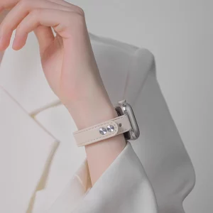 Thin Leather Strap for Apple Watch Band 10 9 8 46mm 42mm 41mm 44mm 45mm 38/40mm Women Watchband Bracelet Belt iWatch 7 se 6 5 4 - Image 5