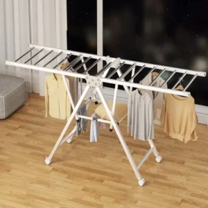 Foldable drying clothing rack floor-to-ceiling bedroom balcony household baby outdoor drying quilt hangers for clothes - Image 4