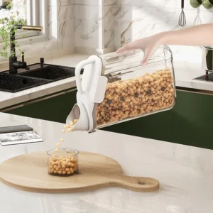 Transparent Cereal Dispenser with Lid Storage Box Plastic Rice Bucket Container Food Sealed Jar Cans for Kitchen Grain Organizer - Image 6