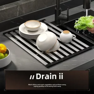 Roll up Dish Drying Rack Over The Sink for Kitchen Portable Aluminum Dish Rack Foldable Dish Drying Racks No rust No mildew New - Image 3