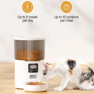 New 4L Pet Feeder Cat Dog Smart Food Dispenser Regular Quantitative Feeding With Audio Recording Feeding Bowls Pet Supplies - Image 6