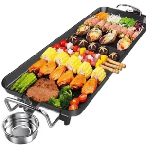 800W Non Stick Electric BBQ Grill Smokeless Barbecue Machine 5-Level Adjustable Household Electric Grill Ovens Cooking Tools - Image 4