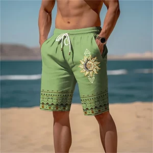 Men's 3D Printed Beach Shorts Men's Summer Classic Pattern Vintage Short Pants Trendy Casual Street Shorts For Men Kids Clothes - Image 3