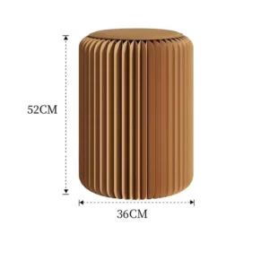 Living Room Folding Stool Paper Honeycomb Structure Chair Round Make up Dressing Stools Home Decor Stacked Portable Stool Simple - Image 3