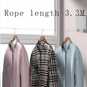 Retractable Clothesline Stainless Seel Pull-Out Clothes-Drying Machine Rope Space-Saving Clothes Drying Rack For Household - Image 5