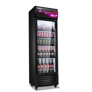 for 300L Glass Door Supermarket Refrigerator Beverage Cabinet Commercial Freezer Display Upright Chiller - Image 5