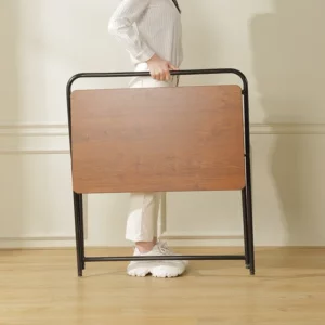 Metal Desk Foldable Computer Desk Student Home Small Apartment Bedside Table School Dormitory Small Table Simple Study Table - Image 2