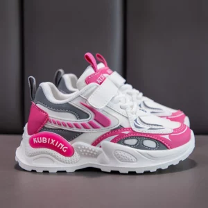 Fashion Girls Shoes Children Trainers 2024 New Luxury Cute Platform Kids Shoes Fashion Leather School Chunky Sneaker for Girls - Image 3