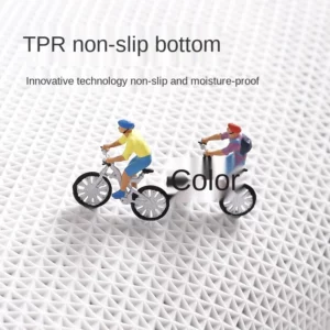 Super Thick Fluff Fiber Bath Mats Comfortable and Soft Bathroom Carpet Non-slip Absorbent Rug Foot Mat Shower Room Doormat - Image 6