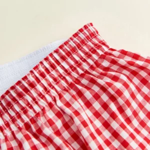 Fashion Pure Cotton Plaid Women's Shorts Casual Underwear Home Use Sexy Slim Fit Wide Leg Pants Breathable Bright Briefs Outdoor - Image 4