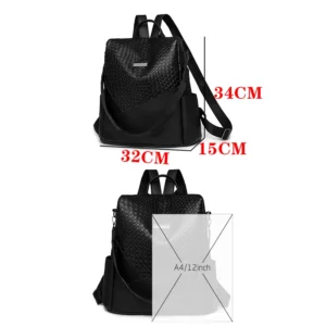 Anti Theft Women Backpacks Designer Leather Vintage Packbags Female Travel Back Pack School Bags For Teenage Girls Shoulder Bag - Image 2