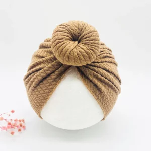 Knotted Hats for Baby Girl Beanie Bow Headband Infant Turban Newborn Head Accessories Winter Hat Warm Bonnet Caps Mother Kids - Image 3