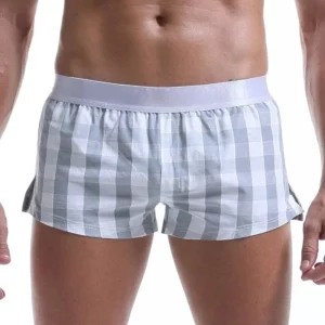 Men Cotton Boxers Shorts Loose Multicolor Male Plaid Underwear Homewear Comfortable Arrow Pants - Image 5