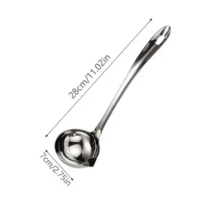 Stainless Steel Colander Spoon Soup Colander Kitchen Gravy Oil Soup Fat Separator Yogurt Oil Skimmer Spoon Kitchen Accessories - Image 2