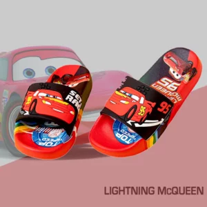 Children‘s Boys Girls Slippers Cars Cartoon Animals Prints Shoes Fashion Cute Shoes Bathroom Kids Toddler Slippers Flat Heels - Image 2