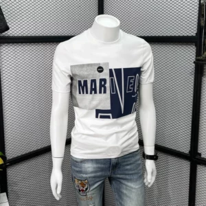 Fashion O-Neck Korean Printed Short Sleeve Letter T-Shirts Men's Clothing 2024 Summer New Loose Casual Tops All-match Tee Shirt - Image 5