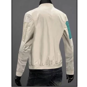 Fashion Stand Collar Spliced Letter Embroidery Jackets Men's Clothing 2024 Autumn New Loose All-match Tops Casual Coats - Image 2