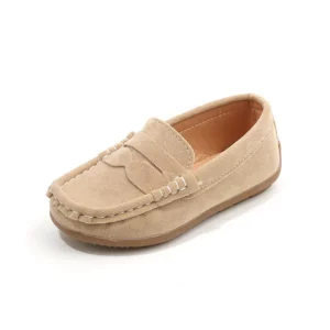 Boys Loafers Toddlers Kids Fashion Leather Shoes Slip-on Children Flats Classic Spring Autumn Flock Suede Fabric Moccasins Soft - Image 3