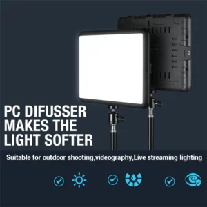 High Power 352 Led Video Light 2800K-7000K Panel Light Studio Fill Lamp Photography Lighting Photo w Light Stand for Live Stream - Image 2
