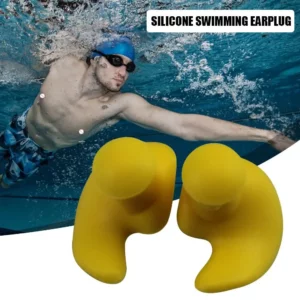 1 Pair Waterproof Soft Earplugs Silicone Portable Ear Plugs Swimming Accessories Durable Earplugs Classic Delicate Texture - Image 4